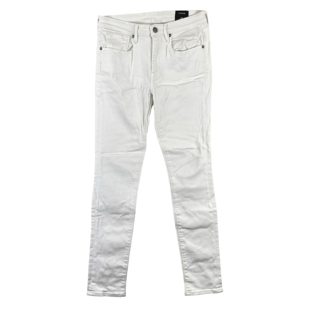 Vince Skinny Jeans Womens 27 White Stretch Denim 5-Pocket Minimalist Casual
